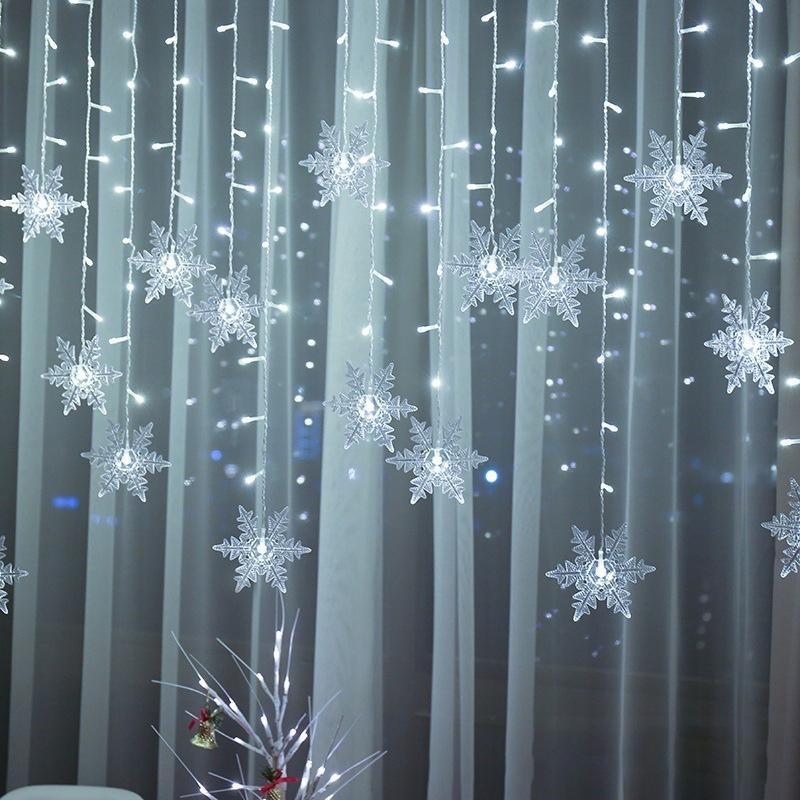 Outdoor String Snowflake Fairy Lights - Waterproof
