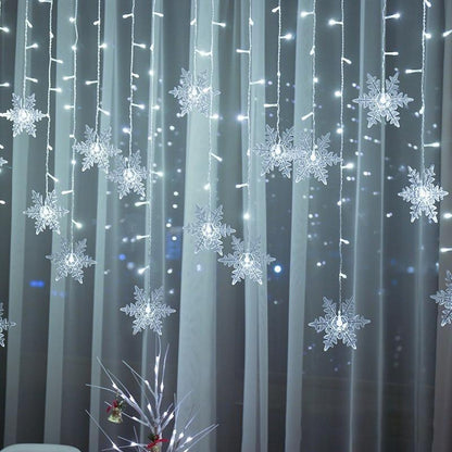 Outdoor String Snowflake Fairy Lights - Waterproof