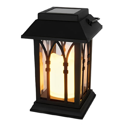 Compact Solar Powered Black LED Outdoor Camp Light