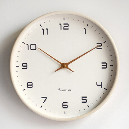 Simple Wooden Wall Clock - Classic Scandinavian Style