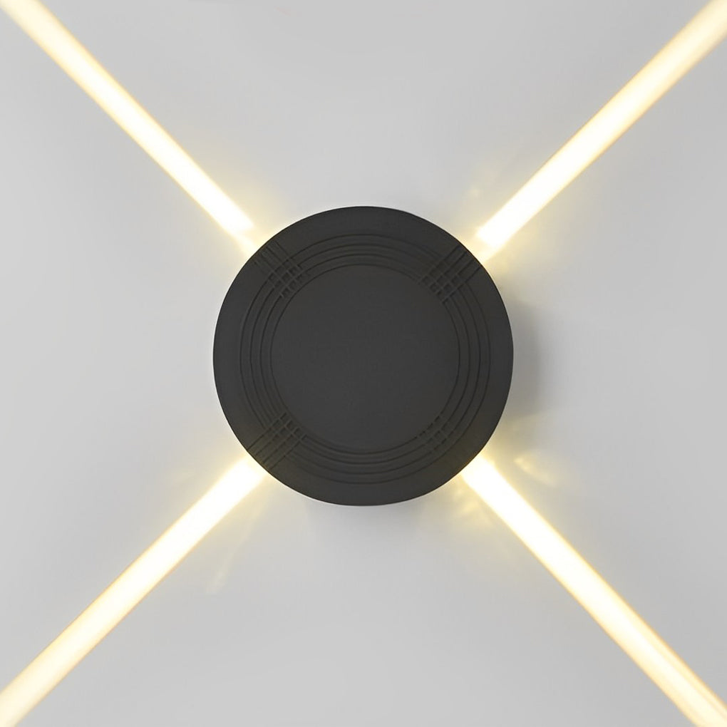 Outdoor 12W LED Star Wall Light Waterproof Modern Lamp