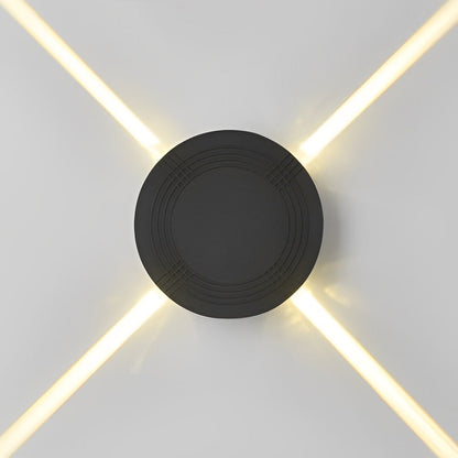 Outdoor 12W LED Star Wall Light Waterproof Modern Lamp