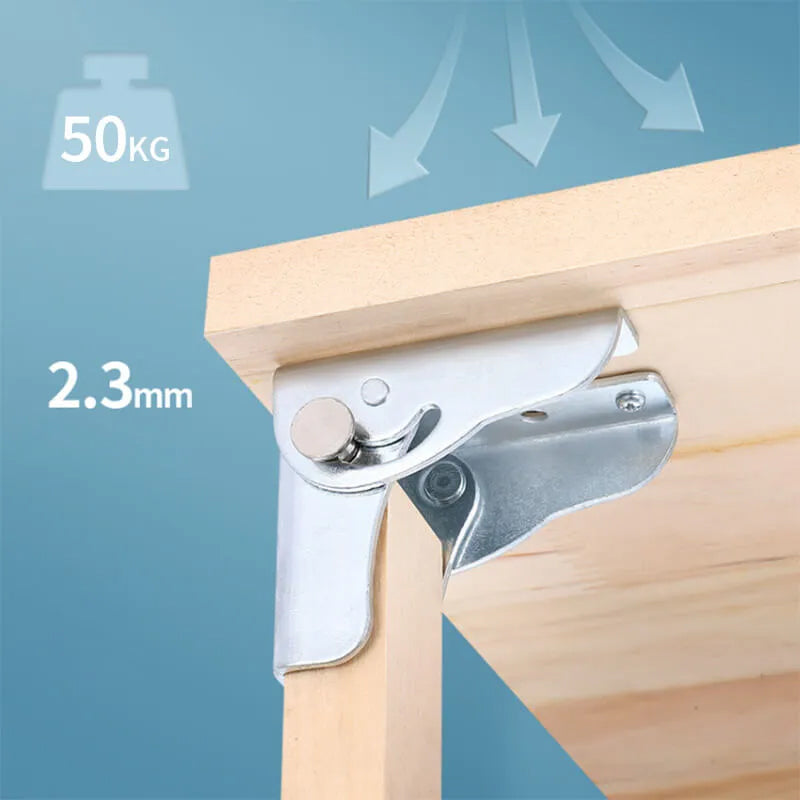 Easy Fold 90 Degree Locking Hinge Mechanism