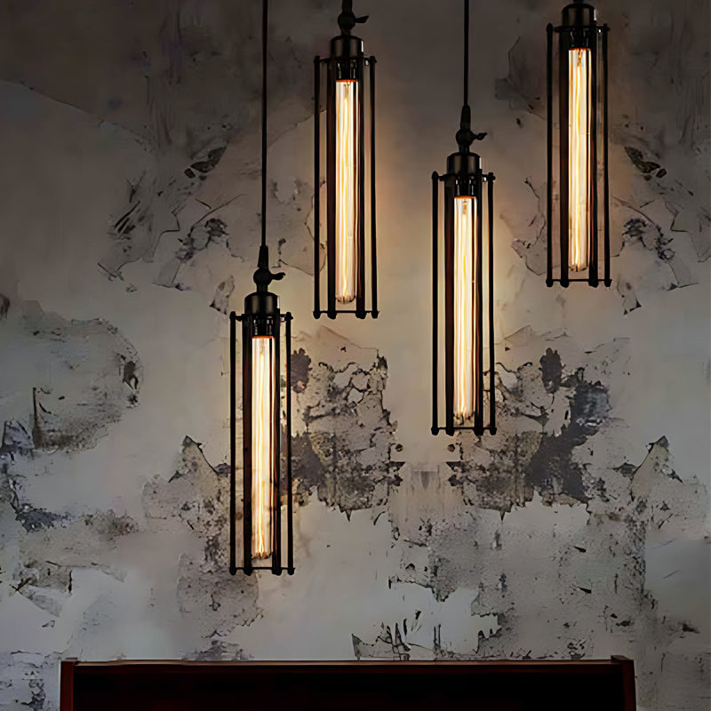 Vintage Metal Pendant Light with Edison Bulb - Cofik
