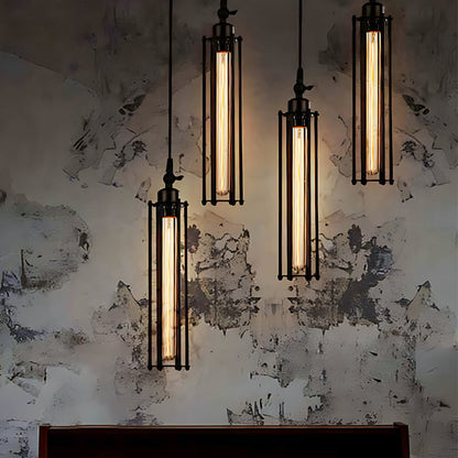 Vintage Metal Pendant Light with Edison Bulb - Cofik