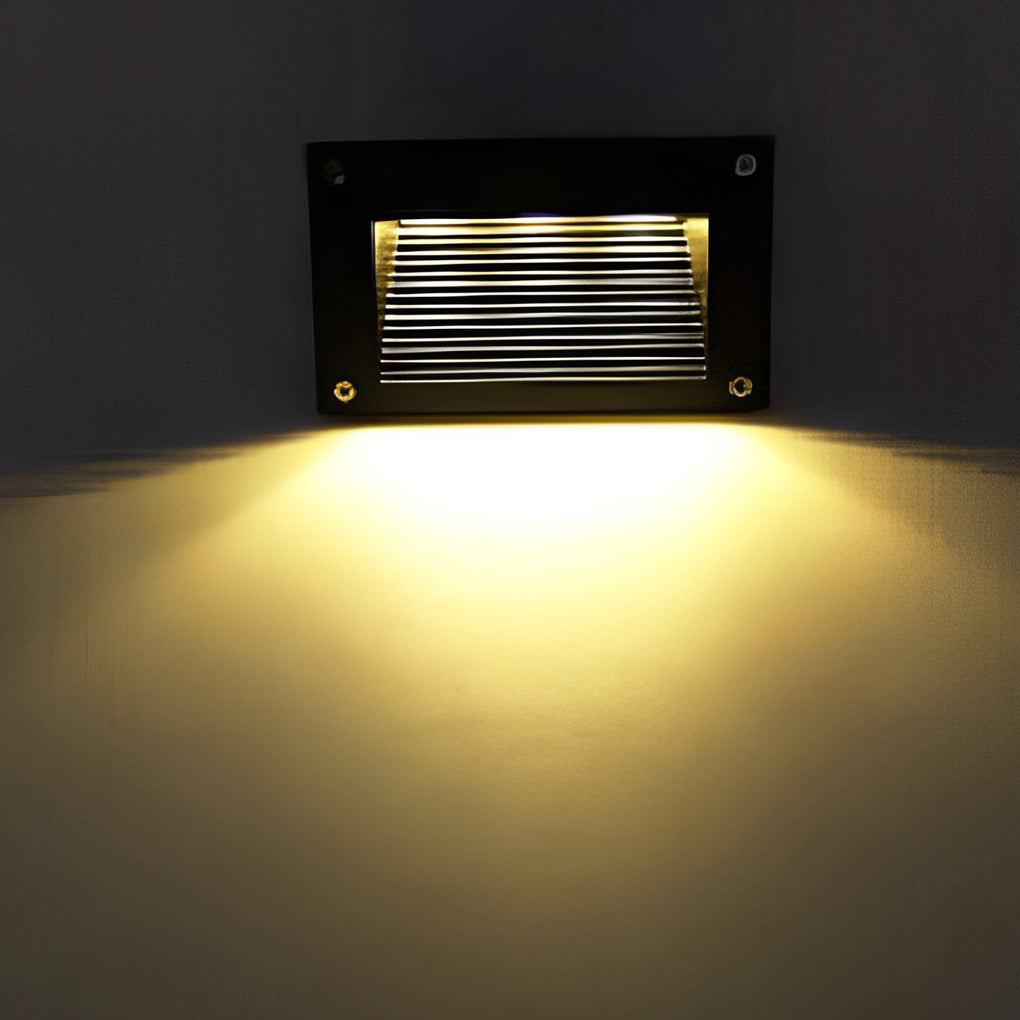 Sleek Recessed LED Wall Step Lights 3W Aluminum