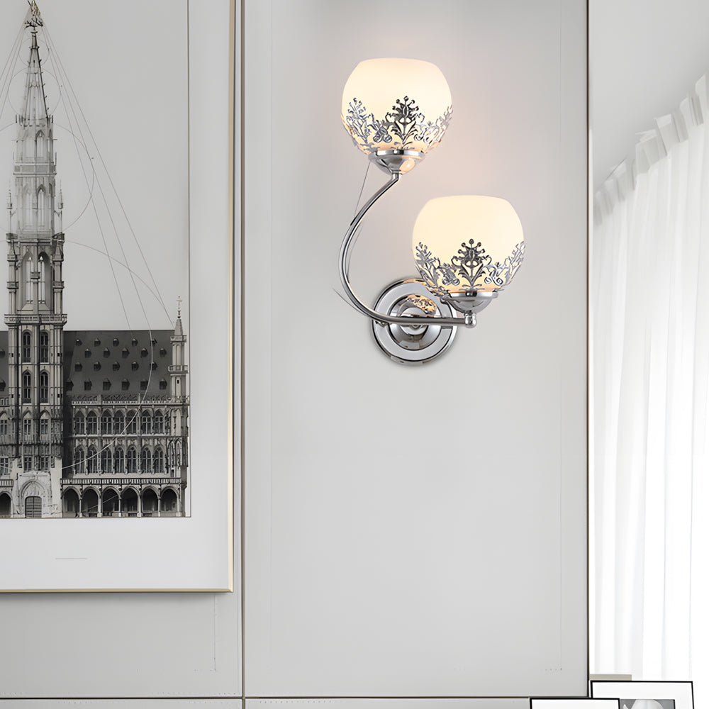 Elegant Double Glass LED Wall Lamp Fixtures