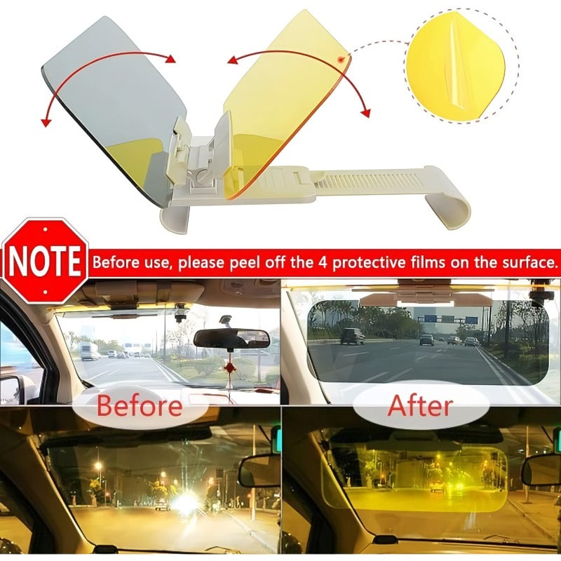 Anti-Glare Car Visor Extender Day Night Driving Shade