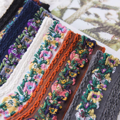 Classic Floral Patterned Sock Set (5 Pairs)