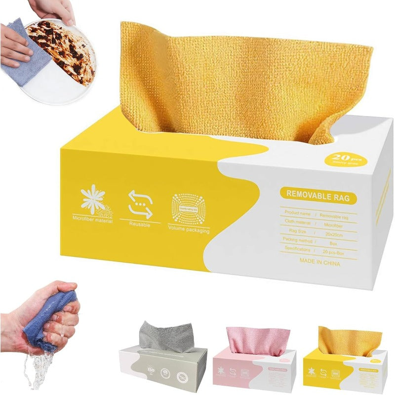 Reusable Microfiber Cleaning Wipes Noxord