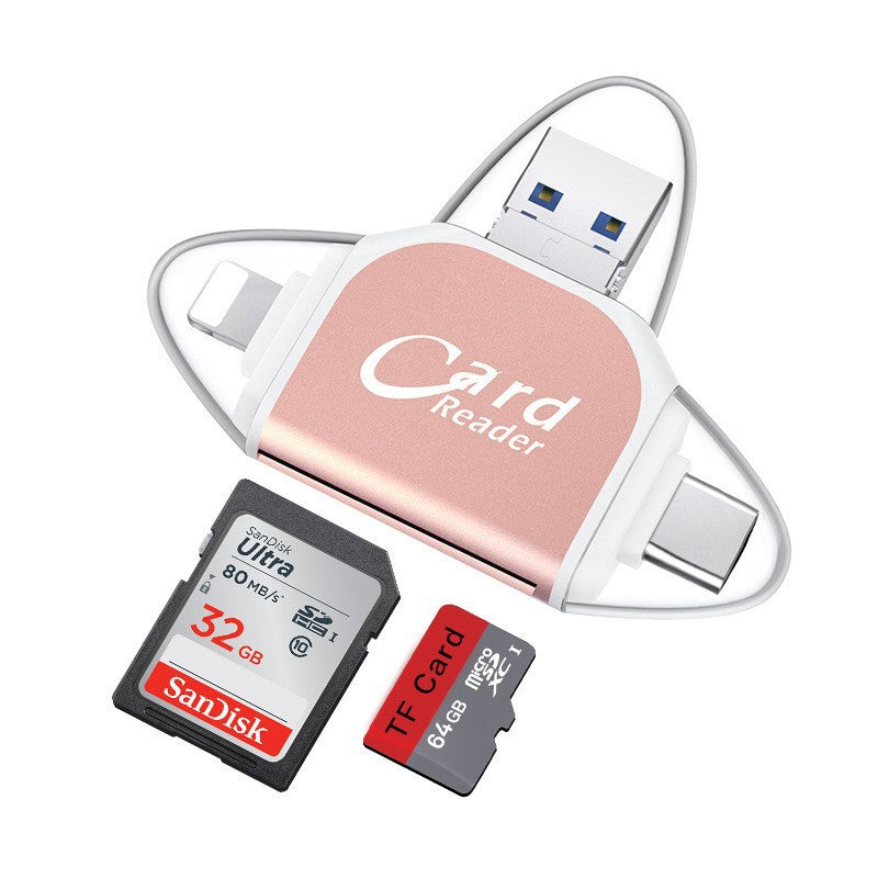 Compact 4-in-1 SD TF Memory Card Adapter - Cofik