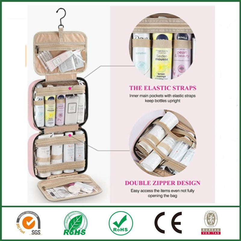 Waterproof Travel Toiletry Bag with Hang Hook