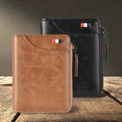 Secure Men's PU Leather RFID Wallet