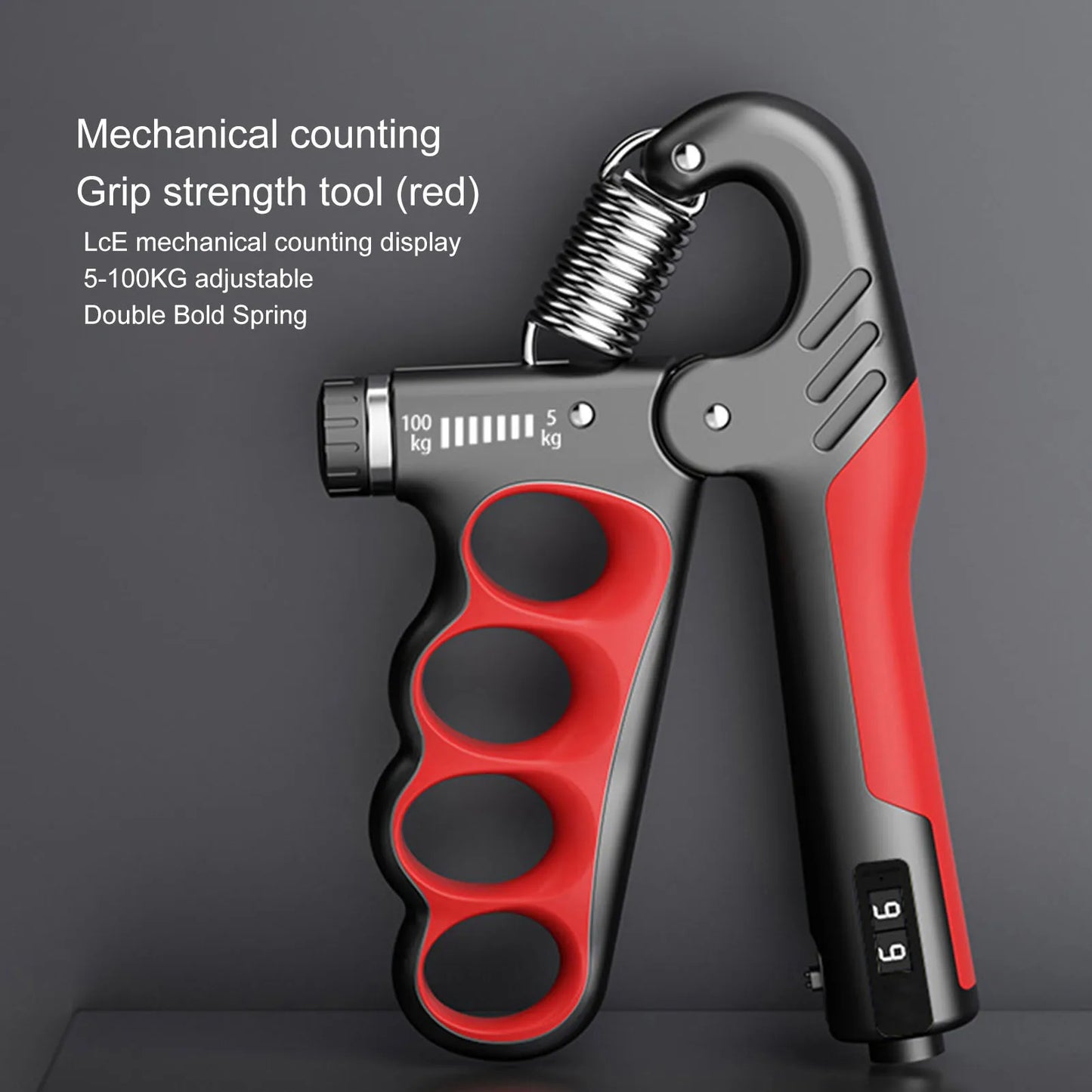 Compact Hand Grip Exerciser with Counter and Non Slip Grip