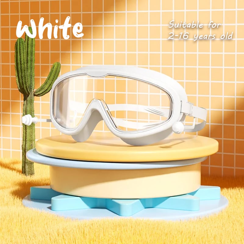 Kids Swimming Goggles Large Frame Waterproof Anti Fog