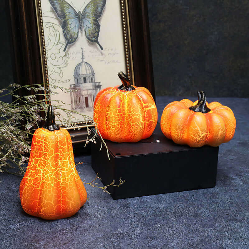 Spooky LED Pumpkin Decorative Candle Lamp