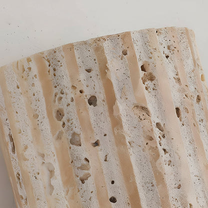 Slim LED Wall Light - Natural Stone Finish