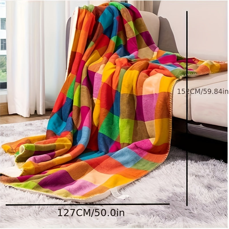 Plush Fleece Throw Blanket - Soft Reversible Sherpa Blanket