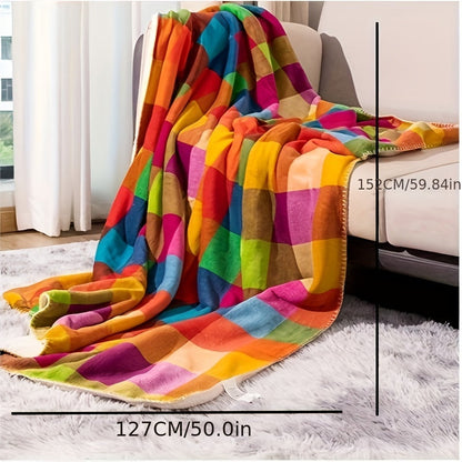 Plush Fleece Throw Blanket - Soft Reversible Sherpa Blanket