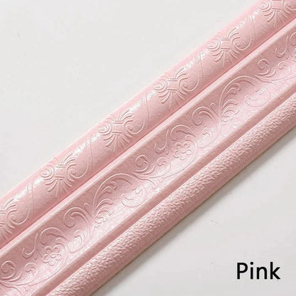 Eco-Friendly Self-Adhesive 3D Wall Trim