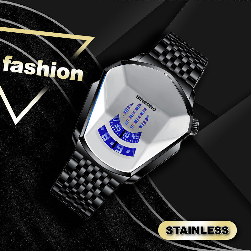 Men's Luxury Quartz Diamond Watch