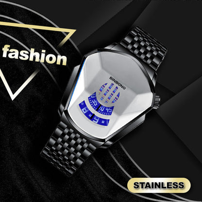 Men's Luxury Quartz Diamond Watch