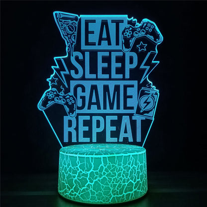 3D LED Gamer Lamp