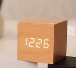 Contemporary Wooden LED Clock