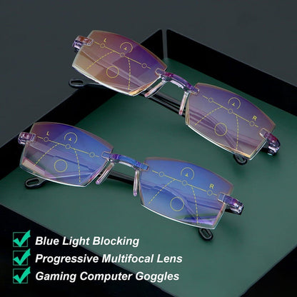 Lightweight Bifocal Reading Glasses with Blue Light Protection - Cofik