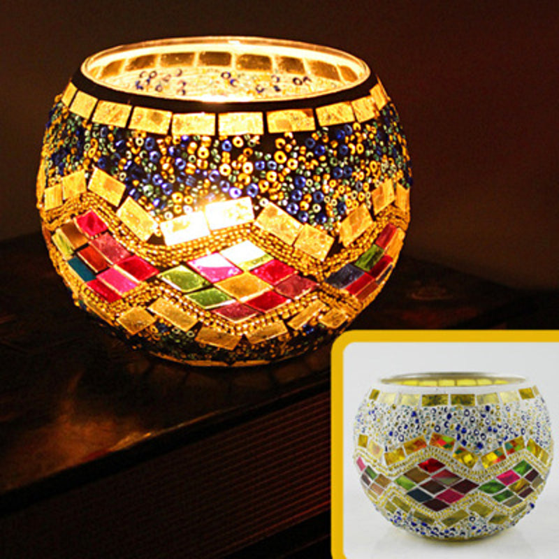 Vintage Glass Candle Tealight Holder - Cofik