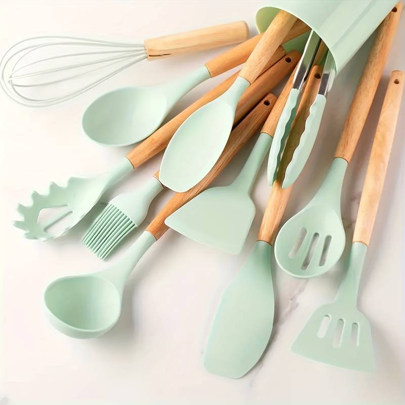 Durable Silicone Kitchen Utensil Set – Non Stick and Heatproof