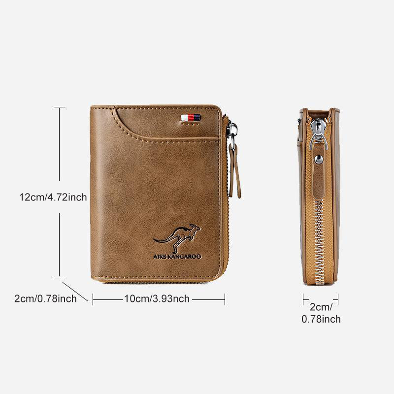 Secure Men's Leather RFID Wallet