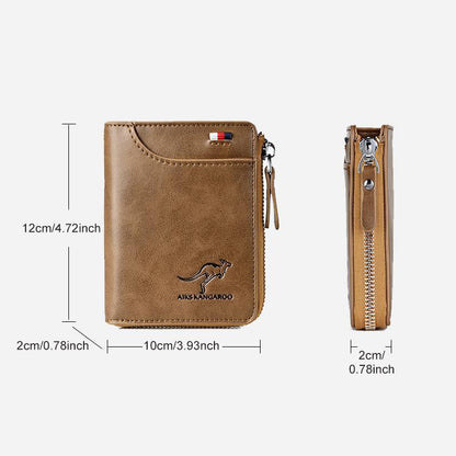 Secure Men's Leather RFID Wallet