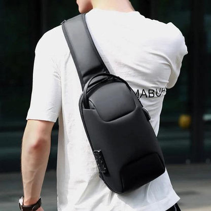 Waterproof Crossbody Bag with USB Charging Port