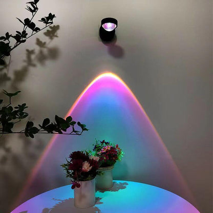 Plug-in Red Night Light Wall Lamp