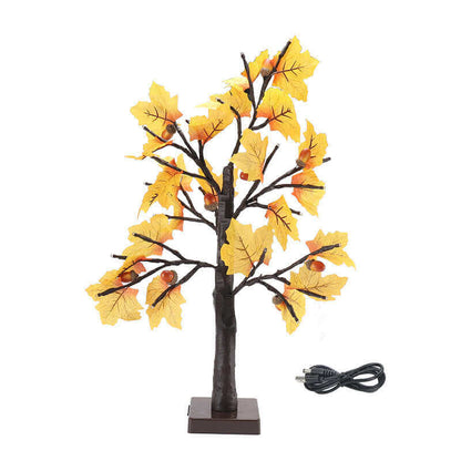 Rustic Woodland Desk Table Lamp