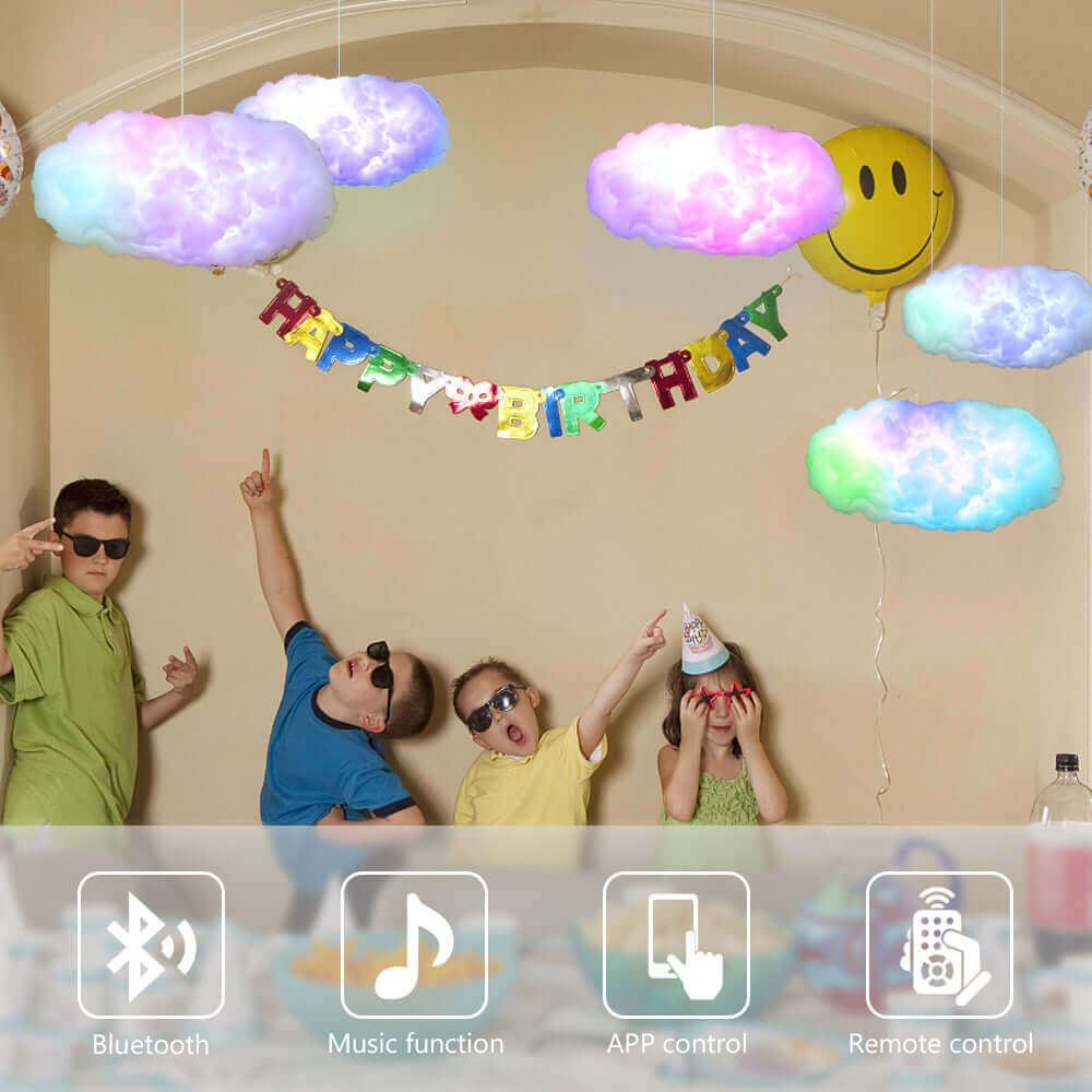 Colorful 3D Cloud Lamp with APP Control and Music Sync