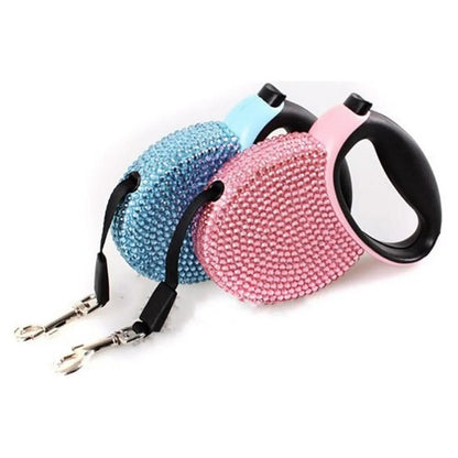Sparkling Pet Leash with Glittering Studs for Small Pets
