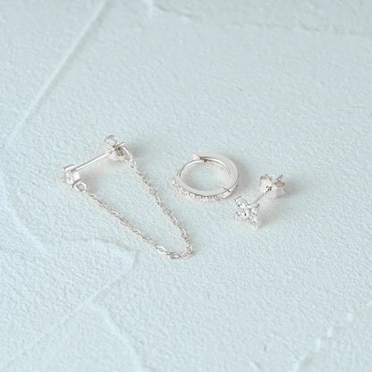 Delicate Flower Drop Earring Set 3 Pieces