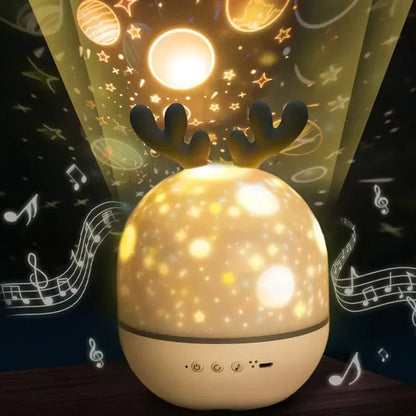 Colorful Kids Night Light Projector Lamp