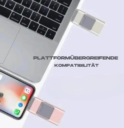 Compact 4-in-1 USB Flash Drive Storage