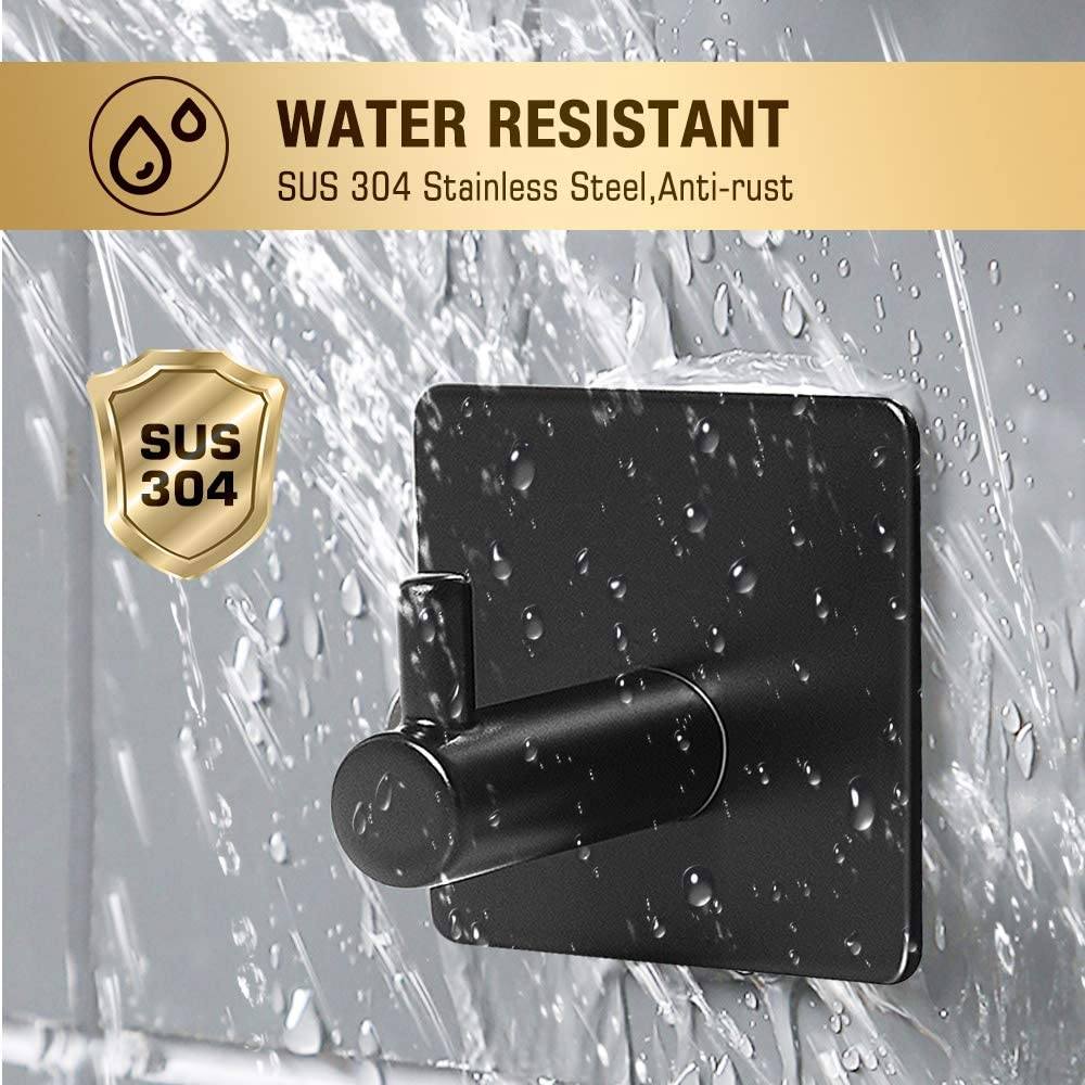 Strong 4-Pack Stainless Steel Heavy Duty Wall Hooks
