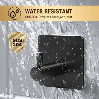 Strong 4-Pack Stainless Steel Heavy Duty Wall Hooks