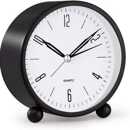 Quiet Small Analog Clock with Nightlight