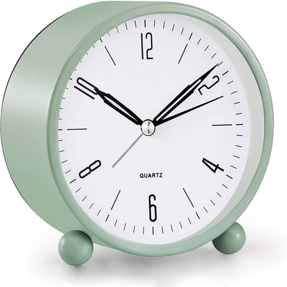 Quiet Small Analog Clock with Nightlight