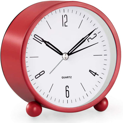 Quiet Small Analog Clock with Nightlight