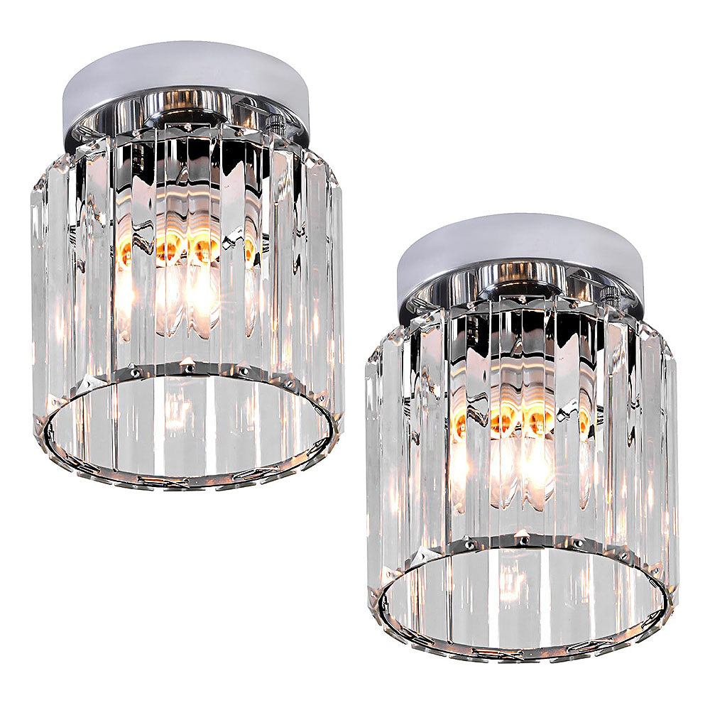 Luxury Glass Semi Flush Ceiling Light