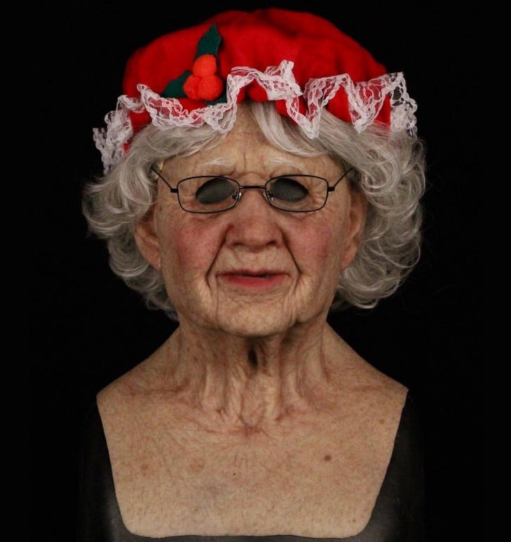 Spooky Old Man Halloween Mask Costume
