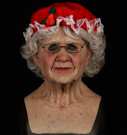 Spooky Old Man Halloween Mask Costume