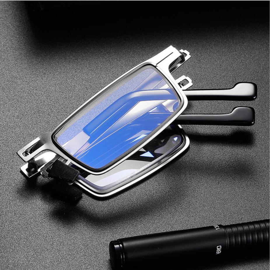 Thin Frame Folding Reading Glasses for Men Women - Cofik